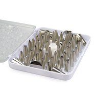 MIREN 52pcs Stainless Steel Cake Decorating Tips Set DIY Pastry Tubes Icing Piping Nozzles with Storage Box N7