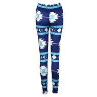 PHOTNO Casual Women Lady Skinny Geometric Print Stretchy Jegging Pants Slim Leggings N101
