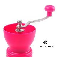 RC Professional Manual Ceramic Burr Coffee Grinder, Hand-crank Coffee Mill, Includes Brush, Black N16