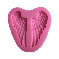 Karen Baking One Set Sleeping Baby And Angel Wing Shape 3D Silicone Fondant Cake Mould Pink N6