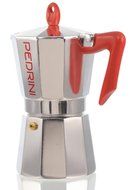 Pedrini: 9 Cups Espresso Coffee Pot, Polished Aluminium N3