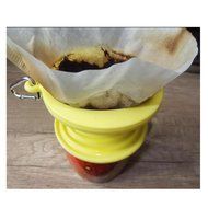 Kuke Reusable Silicone Coffee Dripper with Hook,Collapsible Coffee Filter Holder, Food Grade Tea Filter Cone (... N9