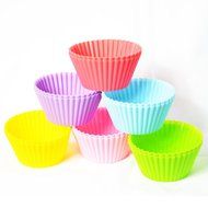 Kitchidy Rainbow Cupcake Liners - 12-pieces N9