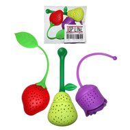 Tea Infusers, Cute Loose Leaf Cup/Mug Tea Set. Silicone Strawberry, Pear, and Rose Strainers. Doesn't rust like...