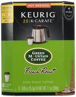 Keurig 2.0 K-Carafe Green Mountain Coffee French Roast Dark Roast Coffee 8 Count Box N3