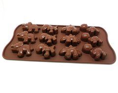 YOFAN Silicone Mini Muffin Pan , Non-toxic Cupcakes , 15 Pigs Shapes , Non-stick, Bpa-free Food Grade Silicon... N7