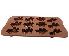 YOFAN Silicone Mini Muffin Pan , Non-toxic Cupcakes , 15 Pigs Shapes , Non-stick, Bpa-free Food Grade Silicon... N8