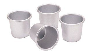 KitchenCraft Set of 4 Anodised 6.5cm/2.5" diameter Dariol Moulds KCDARIOL N3