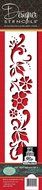 Designer Stencils C437 Floral Explosion Tier 4 Cake Stencil, Beige/semi-transparent N3