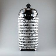 Music Themed, French Press Cozy, 8 cup Cover, Insulated Cafetiere Cosy, Coffee Accessory N4
