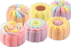Moon Cake Mold - 6 Stamps - Mid Autumn Festival DIY Decoration Press - 50g N3