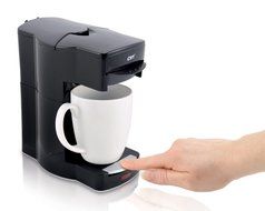 Caf&eacute; Valet Black Single Serve Coffee Brewer, Exclusively for use with Caf&eacute; Valet Coffee Packs N7