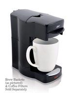 Caf&eacute; Valet Black Single Serve Coffee Brewer, Exclusively for use with Caf&eacute; Valet Coffee Packs N8