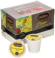 Celestial Seasonings Lemon Zinger Herbal Tea, K-Cup Portion Pack for Keurig K-Cup Brewers, 24-Count N22