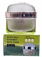 New Star International SD-2319 Stainless Steel Locking Spice Mesh Ball, Tea Strainer, Tea Infuser, Giant Size,... N2