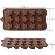EVTECH(TM) 15 Cavity Star Style Silicone Gel Non Stick Cake Bread Mousse Ice Pudding Mold Chocolate Jelly Candy... N3