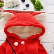 Jackets ,BeautyVan Baby Infant Girls Fur Winter Warm Hooded Coat Cloak Jacket Thick Warm Clothes (18M, Pink) N8