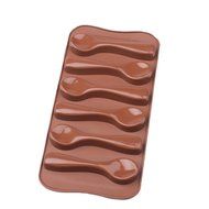 Bestwoohome Silicone Spoon Shape Molds For Chocolate/Candy/Ice Baking Decoration(1 Pack) N3