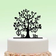 ivisi Personalized Wedding Cake Topper Monogram Last Name Surname Decoration Anniversary Gift (Design 5) N8