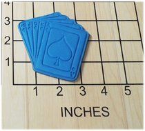 Poker night Cards Shaped Fondant Cookie Cutter and Stamp #1152