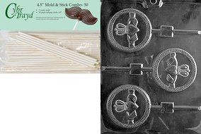 Cybrtrayd P019 Claddagh Lolly Chocolate Candy Mold with Exclusive Cybrtrayd Copyrighted Chocolate Molding Instructions... N8