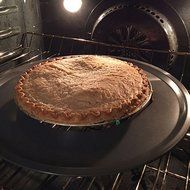 The Pizza Ring 14" Nonstick No Mess Pizza Pan For Perfectly Crispy Crust N3