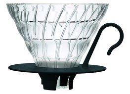 Hario VDGN-02B V60 New Glass Coffee Dripper 02, Black N5