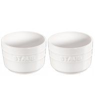 Staub Mini Round Ramekin, Set of 2, White, 5 oz.