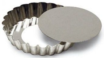 SCI Scandicrafts Fluted Tart/Quiche Mold, Removable Bottom 5.5-inch Diameter