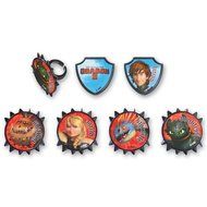 DecoPac How to Train Your Dragon 2 Hiccup and Friends Cupcake Rings (12 Count)
