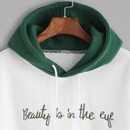 Women&#039;s Pullovers,Laimeng Cotton blend Embroidery Long Sleeve Blouse Letter Print Sweatshirt Pullovers (M, White) N4