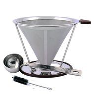 iNeibo Stainless Steel Coffee Dripper - Reusable Pour Over Filter Cone - Coffee Maker/Coffee Filter/Coffee Strainer... N6