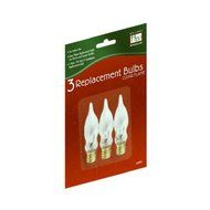 Noma/Inliten-Import 1078-88 Christmas Candle Replacement Bulb, C7, Clear Flame, 3-Pk. - Quantity 25 N2