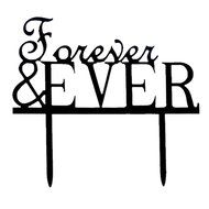 Ecape Acrylic Wedding Cake Toppers Custom Love You More Cake Toppers Cake Decoration Black Pack of 1 N43