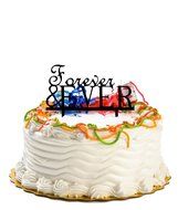 Ecape Acrylic Wedding Cake Toppers Custom Love You More Cake Toppers Cake Decoration Black Pack of 1 N45