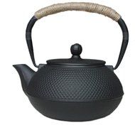 ufengkeantique black japanese cast-iron loop-handled kung fu teapot with rivet pattern N3