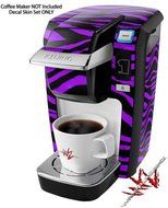 Purple Zebra - Decal Style Vinyl Skin fits Keurig K10 Mini Plus Coffee Makers (KEURIG NOT INCLUDED) N3