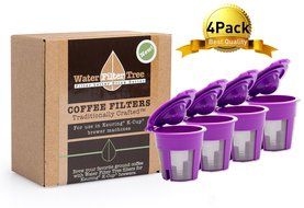 4 x Reusable K-cup, K cup Coffee Filter compatible Keurig 2.0 and Most 1.0 K200, K250, K300, K350, K400, K450,... N4