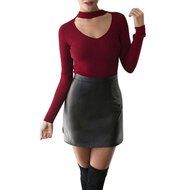 Knitted Sweater,Morecome Women Knit Casual Long Sleeve Pullover ops (L, White) N21
