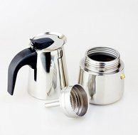 BTbestop Stainless Steel Stovetop Moka Pot Espresso Coffee Maker, 9 Cups