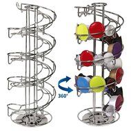 Sentik Revolving Rotating Spiral 40 Capsule Coffee Pod Holder Tower Stand Rack