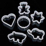 Y&amp;XL&amp;H 6Pcs Plastic Animal DIY Cookie Cutters Fondant Cake Biscuit Decorative Mould Set Baking Tool For Bakery... N2