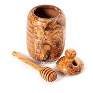 2 Piece Large Honey Jar and Dipper Set