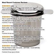 [Premium Quality] Tea Infuser with a Lid / Best Strainer for Loose Leaf Tea / Extra Fine Laser Mesh Tea Steeper... N4