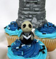 Nightmare Before Christmas Birthday Cupcake Topper Set N2