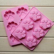 Y&amp;XL&amp;H 6 Hole Cat's Paw Shape Cake Ice Jelly Chocolate Molds,Silicone 18.5&iexcl;&Aacute;14.1&iexcl;&Aacute;1.6 CM(7.3&iexcl;&Aacute;5.6&iexcl;&Aacute;0.6 INCH) N3