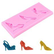 BleuMoo High Heel Shoes Silicone Fondant Mould Cake Decorating Chocolate Baking Mold DIY N6