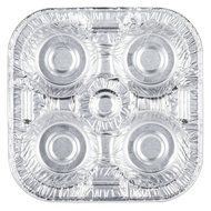 Jumbo Foil Muffin &amp; Cupcake Pan 4 Cavity [5 PACK] N4