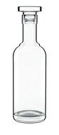 Luigi Bormioli Classico Spirits Bottle with Glass Stopper, 23.75-Ounce, Clear