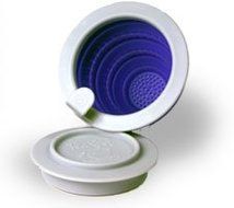 The TeaSpot Tuffy Steeper Silicone Loose Tea Filter Infuser Purple Violet